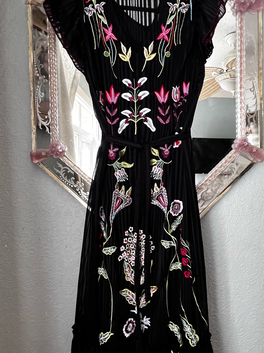 Anthropologie, Not So Serious, size 16 beaded Corsica dress - Picture 5 of 10